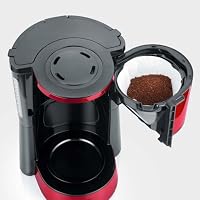 SEVERIN Kaffeemaschine "Type" mit Glaskanne, aromatischer, schneller und leise gebrühter Kaffee mit dem Kaffeebereiter für bis zu 10 Tassen, Filterkaffeemaschine, rot, KA 4817 – Ansicht 5