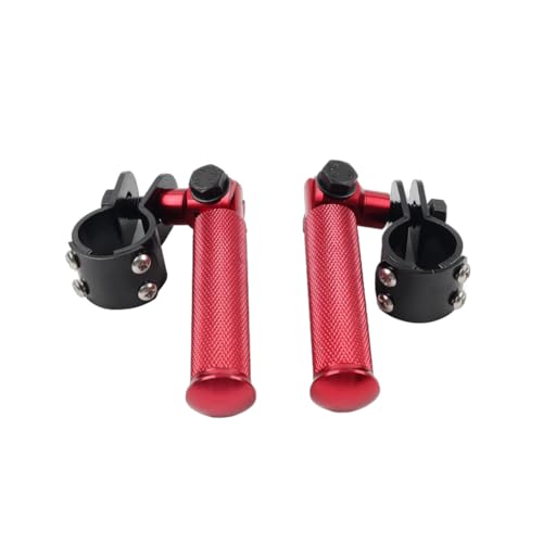 Repose-pieds moto CNC rouge Bacar pliables de course haute précision - 5