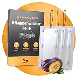 Pflaumenwickler Falle – 3 Stück – MIT Schnur – Pheromonfalle – Pflaumenwickler bekämpfen – Gegen Pflaumenwickler – Mittel gegen Pflaumenwickler – Pflaumenbaum - Pflaumenmadenfalle