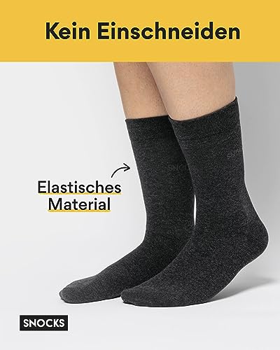 Snocks Herensokken (4 Paar) GOTS Katoen Naadloos Sokken Heren - Afbeelding 3