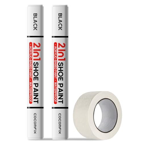 cocomfix 2-Pack Black Shoe Paint