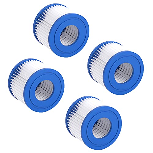 HSGAV Filtre pour Jacuzzi Spa Gonflable Cartouche Filtration, Cartouches de Filtres de Piscine pour la Filtration de Piscine, Cartouche Filtrante de Piscine pour Piscine Pompes (107 * 95 * 52mm),4Pcs