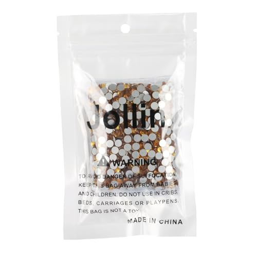 Image of Jollin Crystal Flatback Rhinestones Gems for Crafts 4.8mm SS20, Topaz | Glue Fix, 1440pcs Glass Rhinestones for Bedazzling, Clothes, Tumblers, Nail Art, Shoes, Bags, Caps & Accessories Decoration