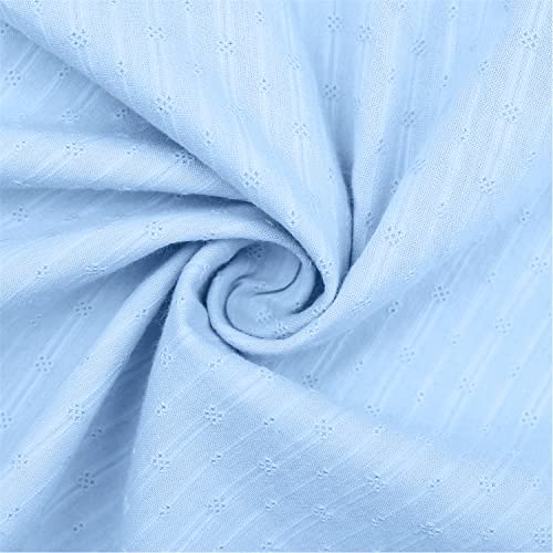 Agqt Toddler Girls Summer Dress Flutter Sleeve Dress A-Line Casual Mini Dress Sleeveless Sundress With Belt Light Blue Size 4-5T #TOP5