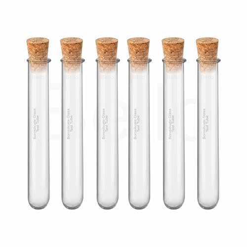 Bello Borosilicate Glass Test Tube 15X125 with Wooden Cork S...
