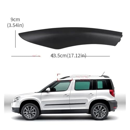 Barre de toit Skoda Yeti couvercle de galerie pour rail de bagages SUV coque 4pcs - 2