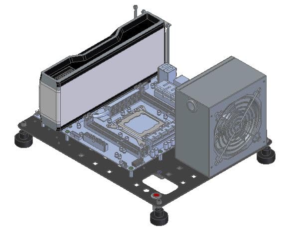 F-CASE 1 mATX v2 AIR elimina el calor en tu servidor de laboratorio mATX 3