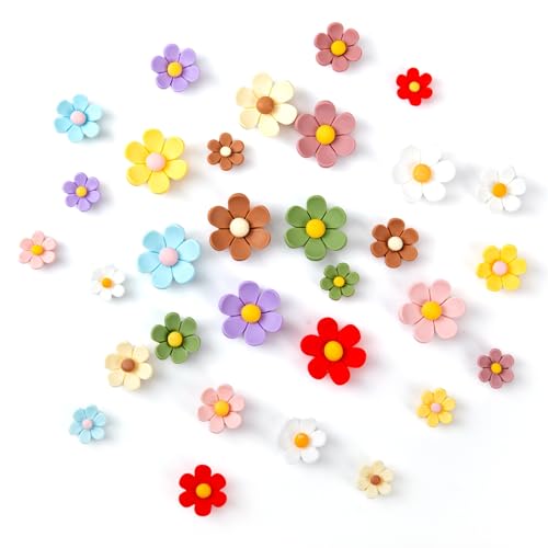 30 imanes decorativos florales para nevera