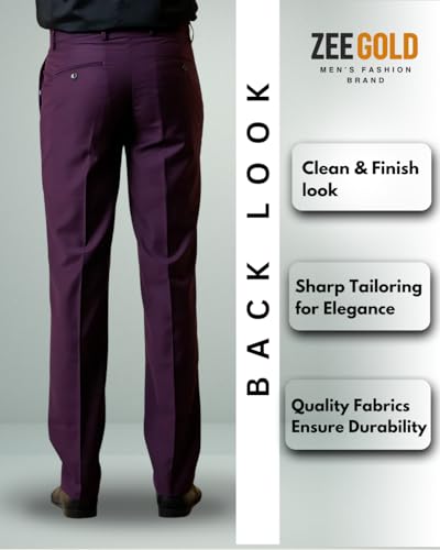 Image of Men's Slim Fit Formal Trouser for Regular Fit