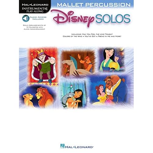 Disney Solos for Mallet Percussion Book/Online Audio Paperback – April 1, 2001
