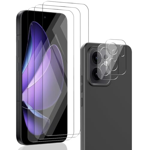 Zerrshoo Schutzfolie für Oppo Reno 13 F/FS 5G/4G für Panzerglas, mit Oppo Reno 13 F/FS 5G/4G Schutzfolie & Kamera Glasfolie, 3+2 Stück, 9H Anti-Kratzen HD Klar Panzerfolie