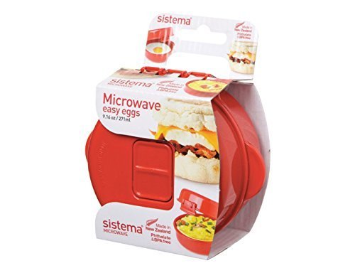 Sistema Microwave Easy Eggs Cooker - 270 ml, Red by Sistema