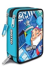 Giotto Astuccio Supermina 3 Zip Young Street Art, AZZURRO