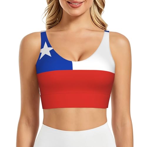 Top deportivo acolchado evita molestias camiseta yoga chile sujetador elástico para gimnasio