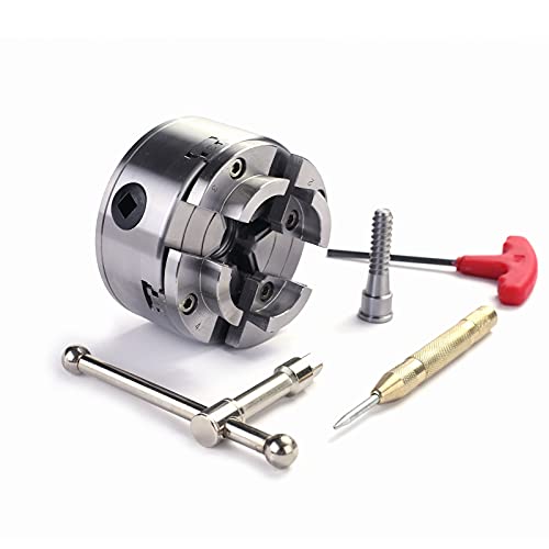 Ck375 Wood Lathe Chucks, 3.75" 4-Jaw Self-Centering Scroll Chuck With 1" X 8Tpi Thread Woodworking Turning Tools #TOP3