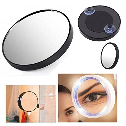 Espelho Com Lente Aumento Maquiagem E Barba Ventosas Fixação