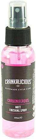 CrankaliciousCycle Care - Carboniferous Matt Detailer - residue free detailing spray for matt and naked carbon bicycle frames