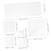 Uonlytech 6Pcs Clear Acrylic Stamping Blocks with Precision Grid Lines for DIY Crafts Scrapbooking and Card Making Versatile Stamping Tools for All Skill Levels