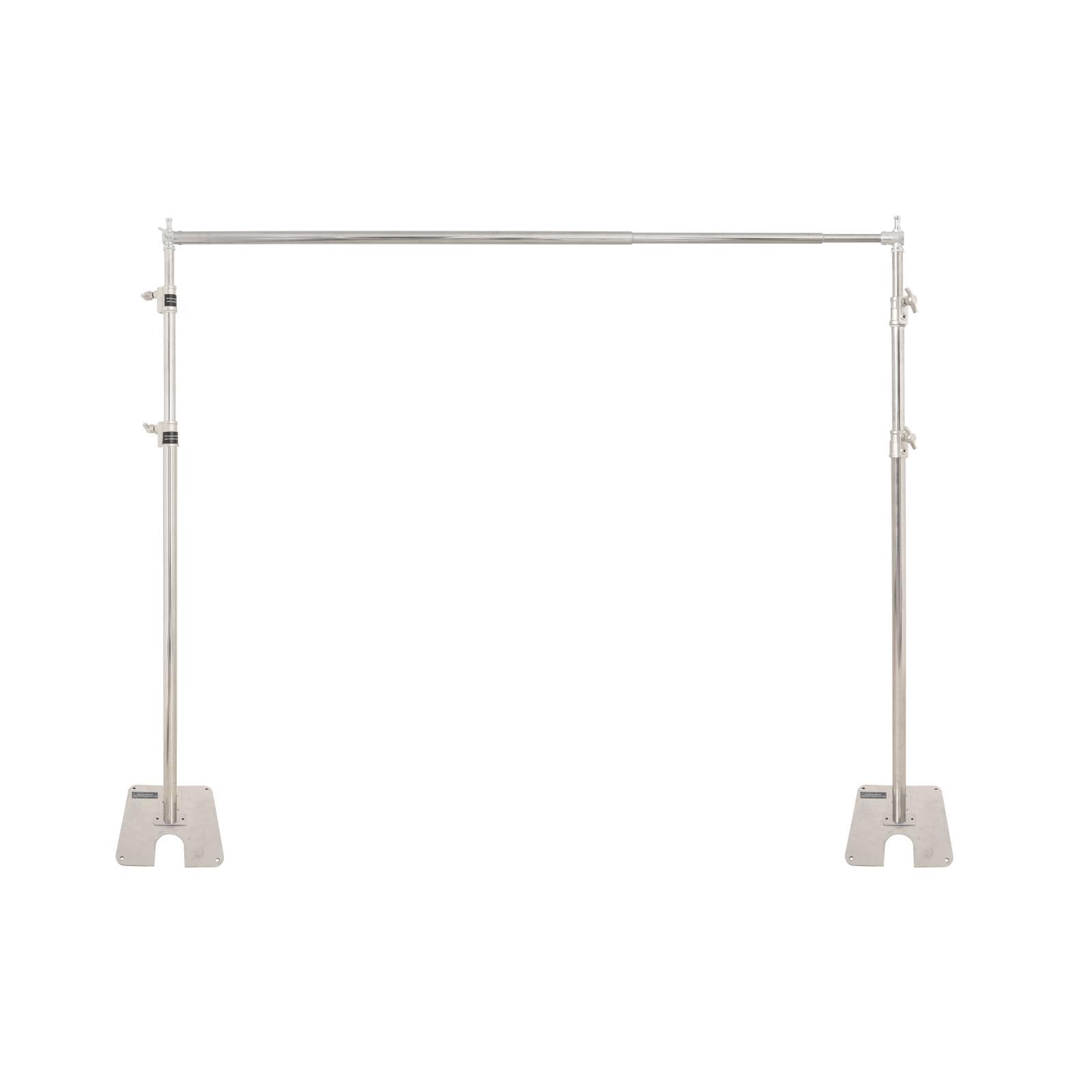 ShowMaven Backdrop Stand, 8x10 ft Adjustable Photo Backdrop Stand Kit, Heavy Duty Backdrop Stand with Steel Base for Photography, Photo Video Studio,