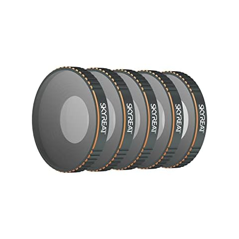 Skyreat Action 3 ND-Filter, Kamera Objektiv Filter, kompatibel mit DJI Osmo Action 3 Kamera Zubehör (CPL, ND4, ND8, ND16, ND32), 5er-Pack Filterset Cover
