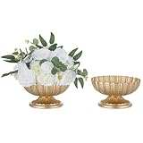 Magnifiques vases vintage : le vase compote doré a une finition polie avec une magnifique couleur dorée et un design martelé vintage, ce qui le rend encore plus luxueux et élégant pour compléter votre événement. Ajoutez une touche vintage à votre décoration d'intérieur.