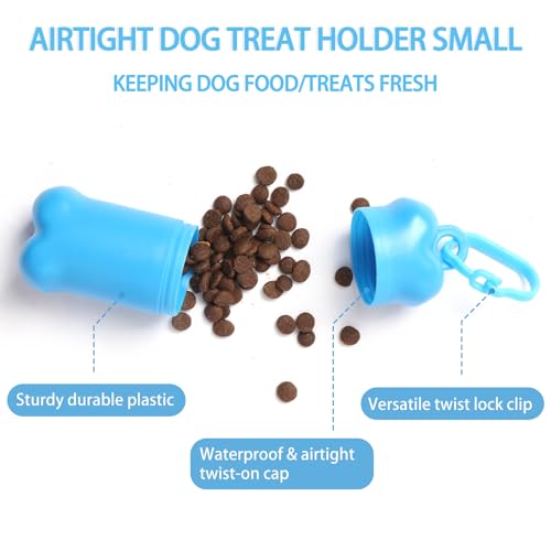Yvnicll Portable Dog Treat Pouch for Pet Training, Mini Treat Holder Small Dog Treat Bag and Training Container -1 piece(Dark Green)