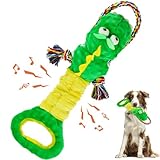 YINEYA Squeaky Dog Toys for Large Dogs, Interactive Dog Toys to Keep Them Busy, Puppy Chew Toys for Teething, Dog Tug of War Toys, Puppy Teething Toys