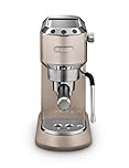 De'Longhi (デロンギ) エスプレッソメーカー デディカ アルテ EC885J-BG カプチーノ ラテアート エスプレッソマシン 二重構造スチーム管 スリムデザイン 充実の付属品 [ベージュ] デロンギファミリー登録で3年保証