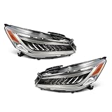 Aspaton Passenger & Driver Side Headlights Assembly Compatible with 2016-2017 Accord Touring Sedan Headlamp 33150T2AA32 33150T2AA33 HO2502174 33100-T2A-A33 Left & Right