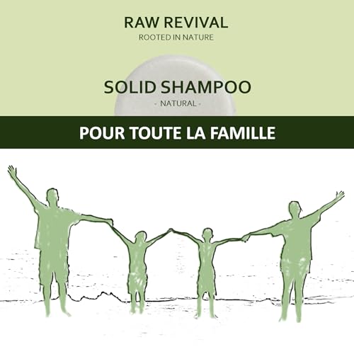 RAW REVIVAL - Shampoing cheveux gras bio | Antipelliculaire + Anti-démangeaison + Psoriasis cuir chevelu | Naturel au romarin | Vegan & Format voyage - 80g – vue 8