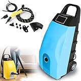 Limpieza versátil con accesorios: viene con 6 accesorios como boquillas, cepillos y un raspador de ventanas para varias superficies. Los modos de presión ajustable (4-5 bar) y vapor seco/húmedo manejan tareas desde pintura automotriz hasta suelos de madera, ofreciendo resultados profesionales sin daños.