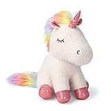 ★ Compañero cómodo: el juguete de abrazo de unicornio presenta una construcción súper suave, linda y adorable que es cómoda de abrazar durante el sueño. A los niños, adolescentes y adultos les encantan estos bichos cómodos clásicos y coleccionables.