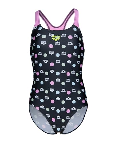 Image of Arena Girls' Arena Feel Multiple Dot Girls' Swim Pro Back Junior Swimsuit Kids Bathing Suit