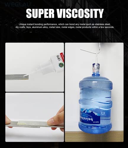 Weglau Metal Glue,Glue For Metal,For Bonding Between Metal And Metal,Metal And Other Material.Instant Super Glue thumb #5