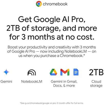 Lenovo Chromebook m 14" - Everyday Laptop - Google Gemini - MediaTek Kompanio 540 CPU - 14" WUXGA IPS Display - 8GB RAM - 64GB UFS Storage - Integrated Arm Mali-G57 MC2 GPU - Cosmic Blue — view 10