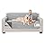 Sofa Shield Original Patent Pending Reversible Small Sofa Protector, Many Colors, Seat Width to 62 Inch, Furniture Slipcover, 2 Inch Strap, Couch Slip Cover Throw for Pets, Cats, Light Gray Charcoal