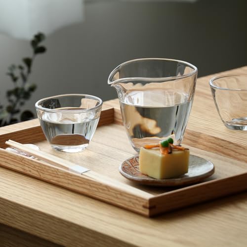 Servicio a sake de cristal artístico, el regalo ideal para sibaritas 6
