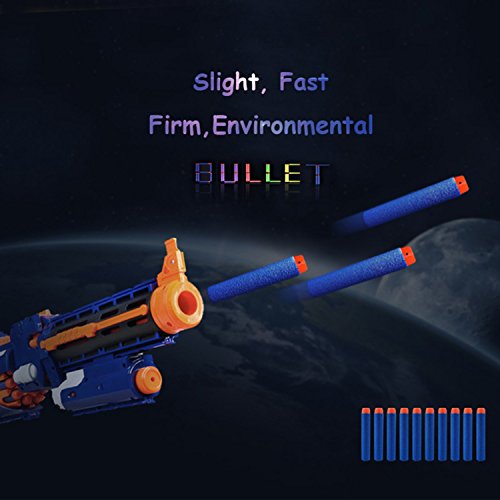 Image of SYGA Plastic Foam Bullet Dart Bullets for Nerf N-Strike Elite Guns, Blue - 50Pcs