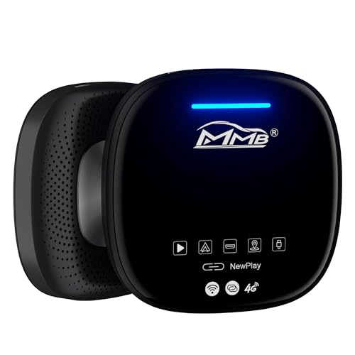 MMB MAX 3.0 8+128GB Multimedia Video Box with HDMI port, Wireless CarPlay Adapter The Magic 2.0 Ai Box, Deeply Customized Android System Online Video Playback Built-in Google Play Store TV Box