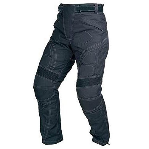 Juicy Trendz Diseñador Hombres Motocicleta Armadura Negro Textil Pantalones Cover
