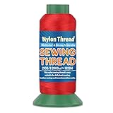 Tikjiua 2000 Yards Nylon Thread, Upholstery Sewing Thread Strong Thread for Sewing, Size 210D/3 Heavy Duty Thread for Wig, Weaving Hair, Beading, Jeans, Leather Repairing