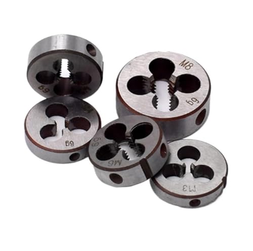 Matrice de filetage métrique M5x0.8 HSS-6542 ronde pour métaux