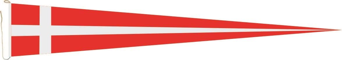 U24 Langwimpel Dänemark Fahne Flagge Wimpel 200 x 40 cm Premiumqualität