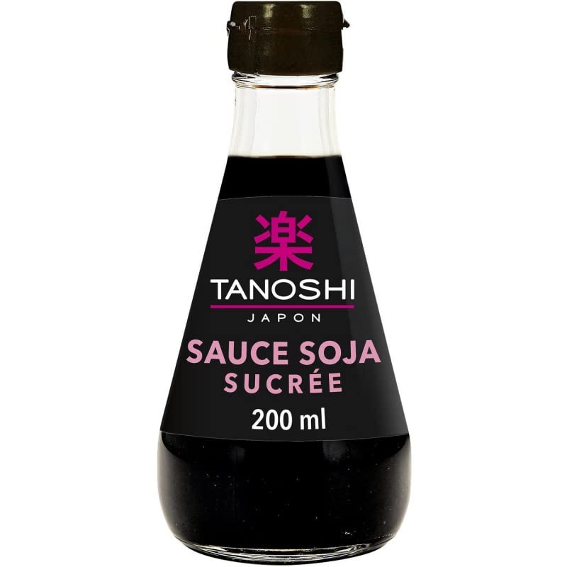 TANOSHI - Sauce Soja Sucrée 200ml - La touche asiatique pour vos plats - Lot De 3 - Vendu Par Lot