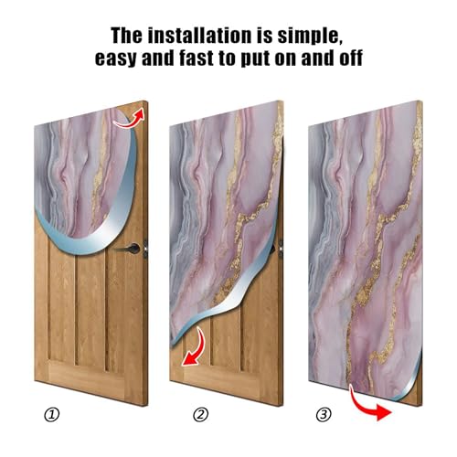Housse de porte en tissu élastique très extensible agate grise