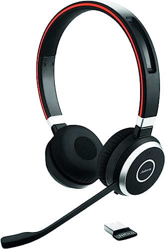Jabra Evolve 65 SE Kabellose Stereo-Kopfhörer – Bluetooth, Mikrofon mit Geräuschunterdrückung, lange Akkulaufzeit, doppelte Konnektivität, MS Teams zertifiziert, unterstützt...