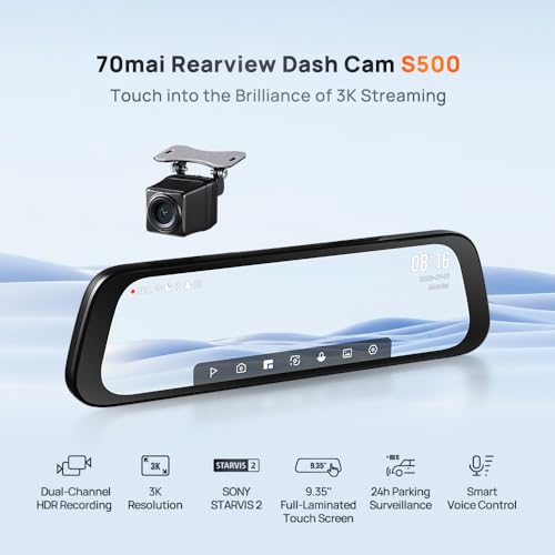 70mai S500 Mirror DashCam - Image 8