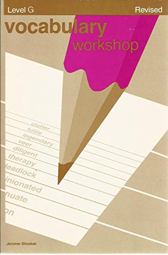 Vocabulary Workshop Level G Revised 0871052598 Book Cover