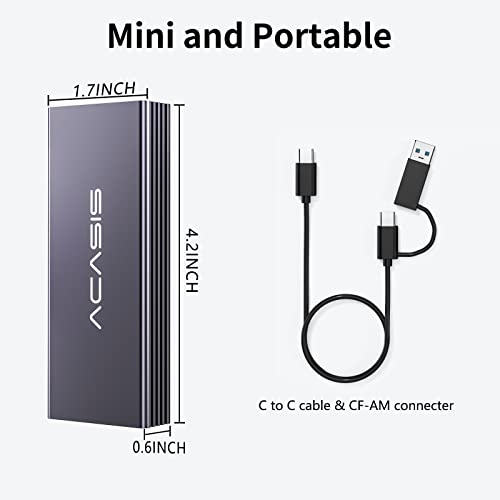 ACASIS USB C 3.2 SSD Enclosure for Apple SSD 12+16 PIN MacBook Pro,MacBook Air, Mac Pro, iMac from 2013 to 2017 A1465 A1466 A1502 SSD，MacBook SSD Enclosure with M.2 NVMe Adapter by FREEGENE - Image 7