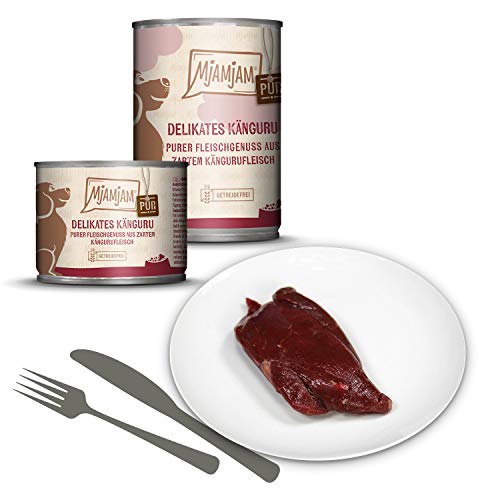 MjAMjAM Premium Nassfutter für Hunde mit Kängurufleisch